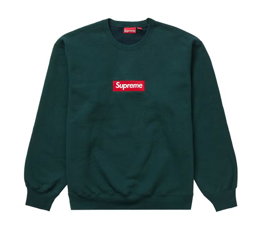 Supreme Box Logo Crewneck (FW22) Dark Pine