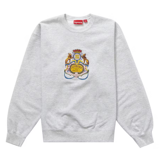 Supreme Crest Crewneck Ash Grey