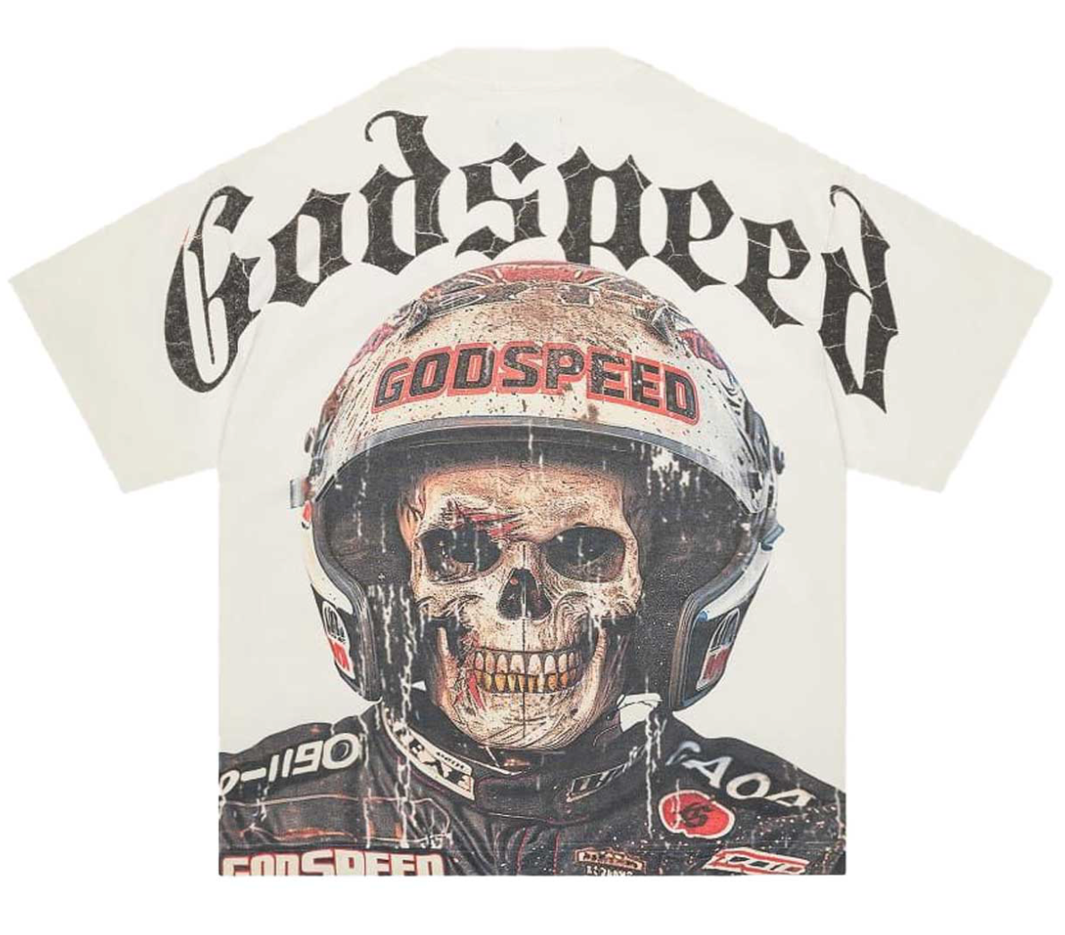 GodSpeed Crashout Tee White