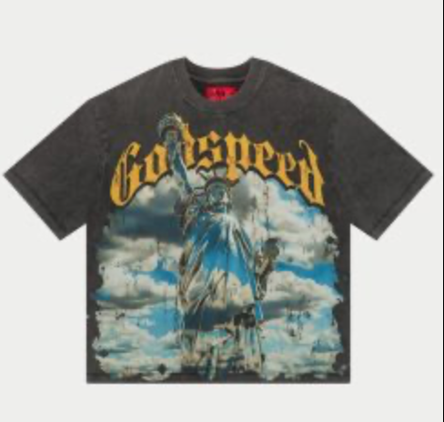 GodSpeed Chrome Liberty T-Shirt Black Wash