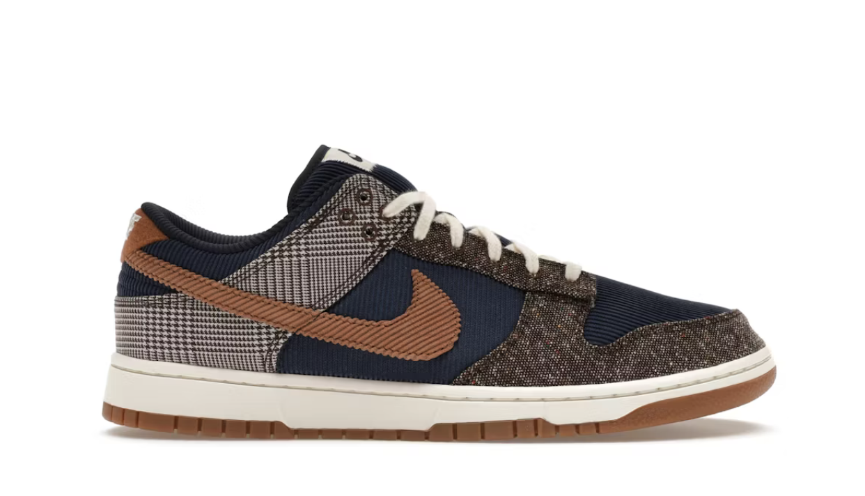 Nike Dunk Low "Tweed Midnight Navy Corduroy" No Box