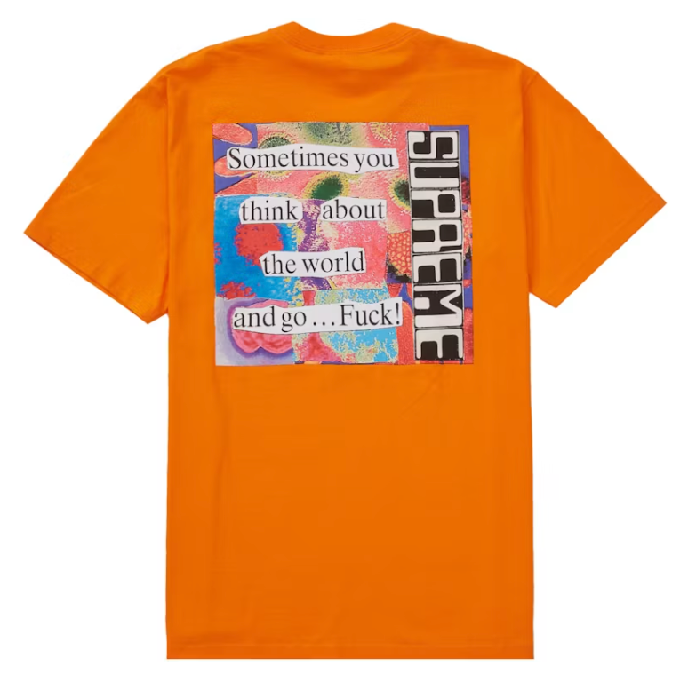 Supreme Static Tee Orange