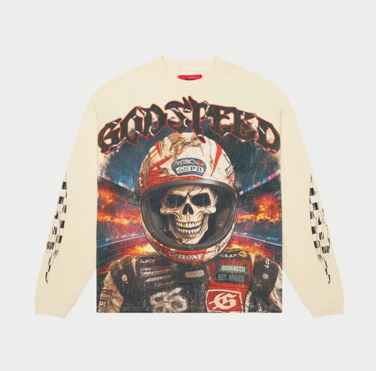 GodSpeed Racer Goldie Long Sleeve T-Shirt (Bone)