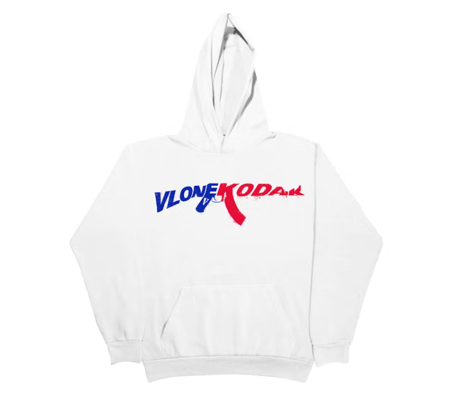 Kodak Black x Vlone 47 Hoodie White