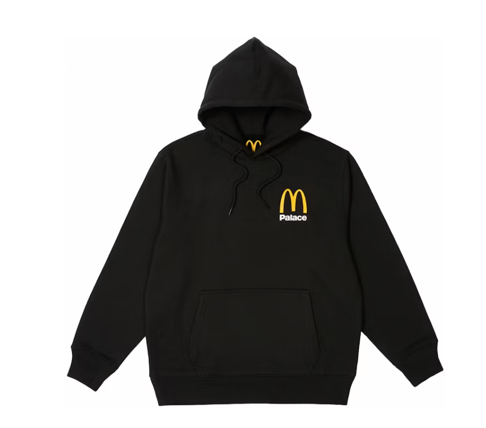 Palace x McDonald's Logo Hood Black