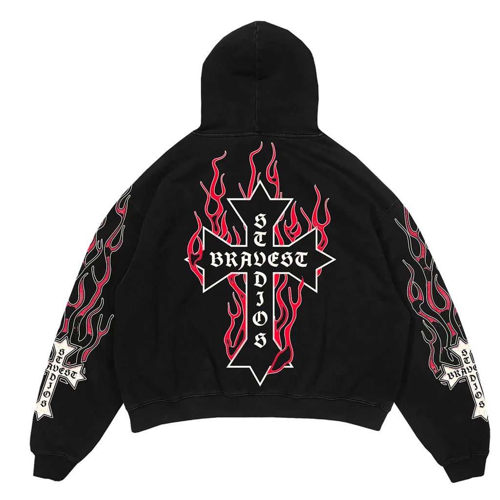 Bravest Studios Red Eternal Hoodie