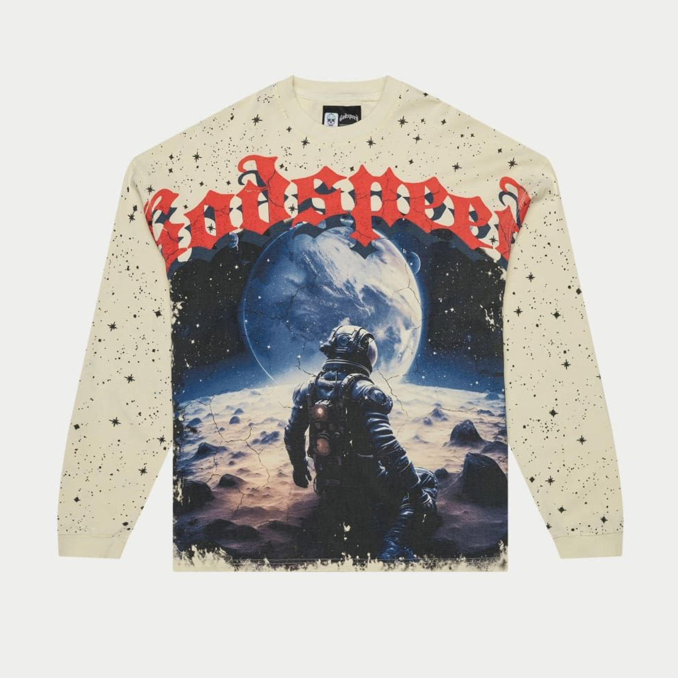 GodSpeed No looking Back (Creme) Long Sleeve T-shirt