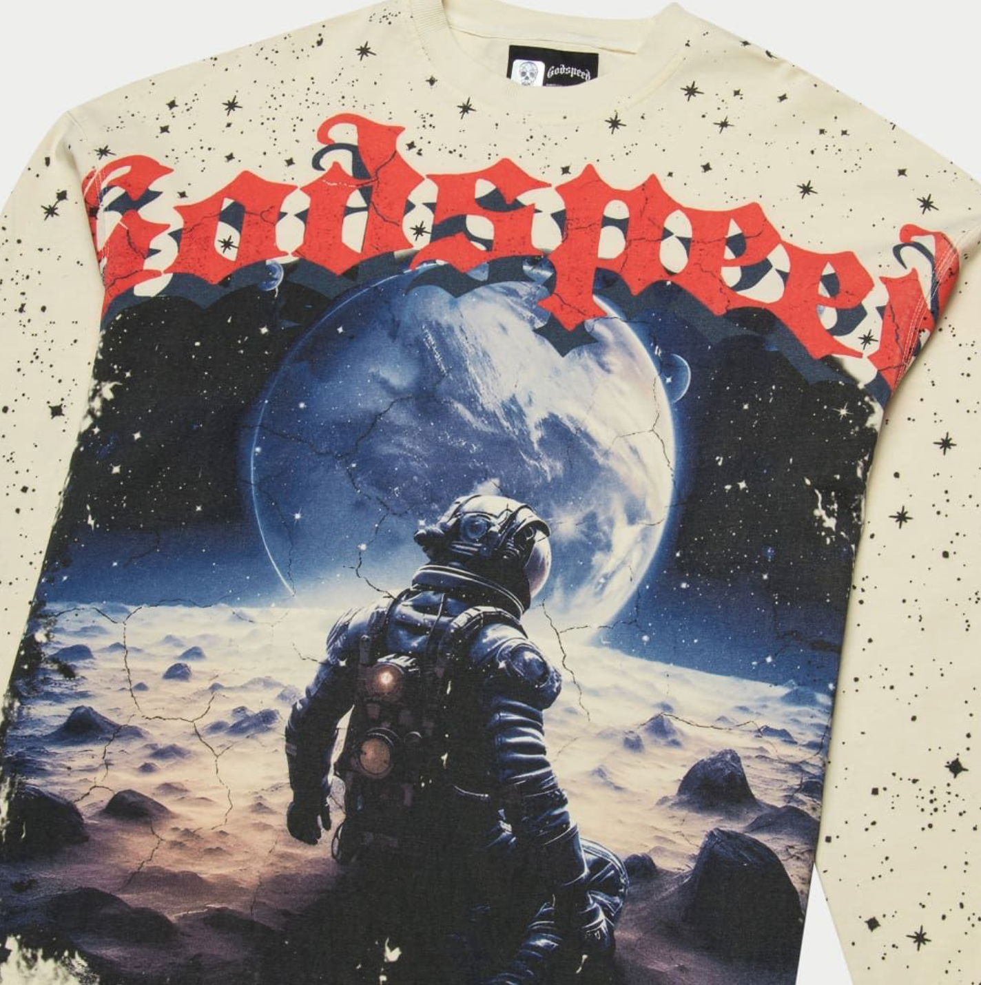 GodSpeed No looking Back (Creme) Long Sleeve T-shirt