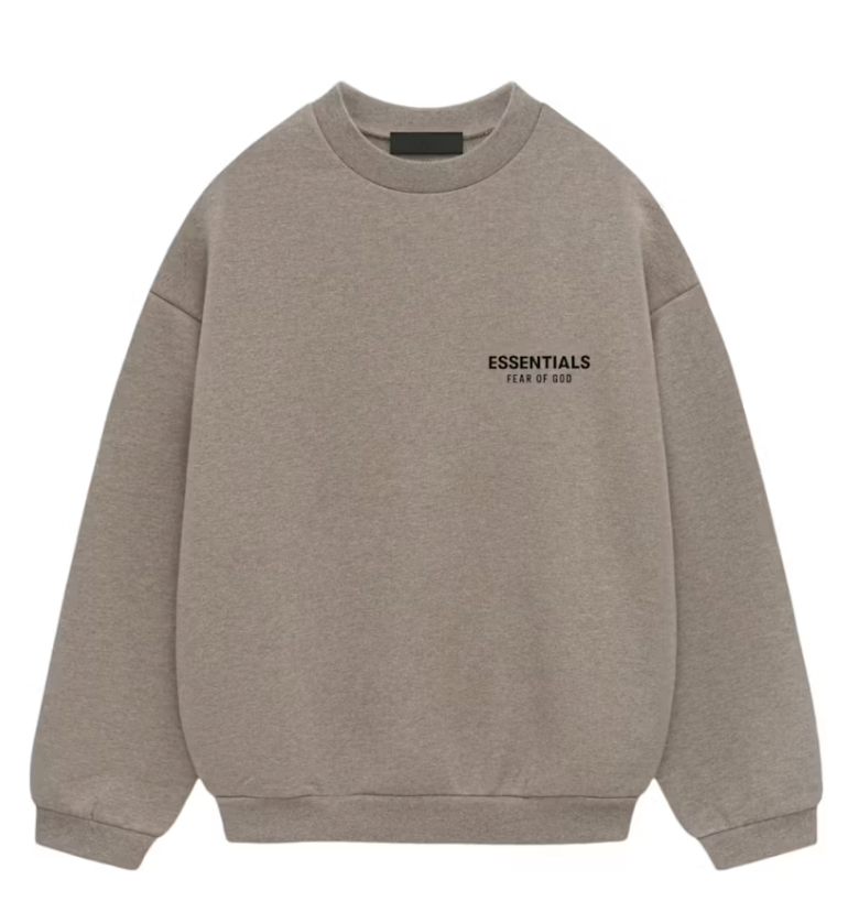 Fear of God Essentials Fleece Crewneck (FW24) "Heather Gray"