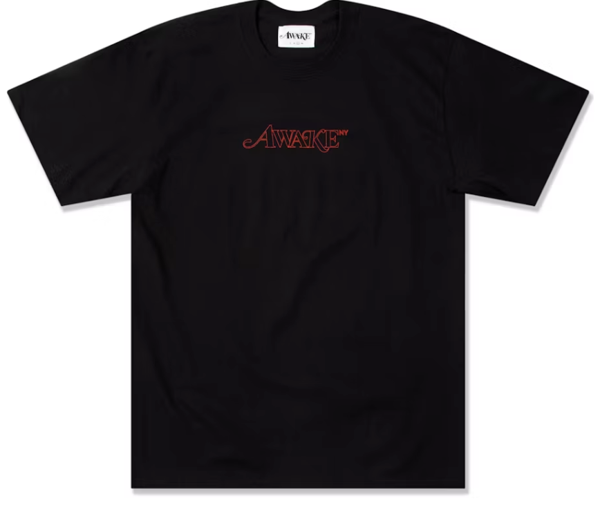 Awake Classic Outline Logo T-shirt Black
