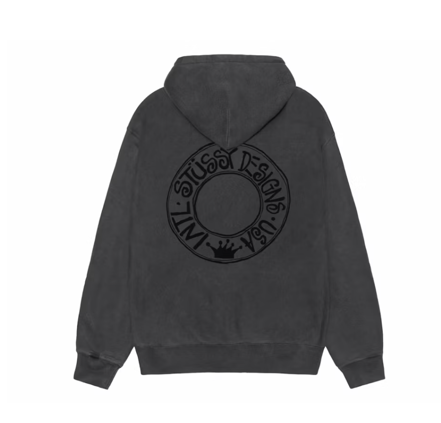 Stussy Buana Pigment Dyed Hoodie "Black"
