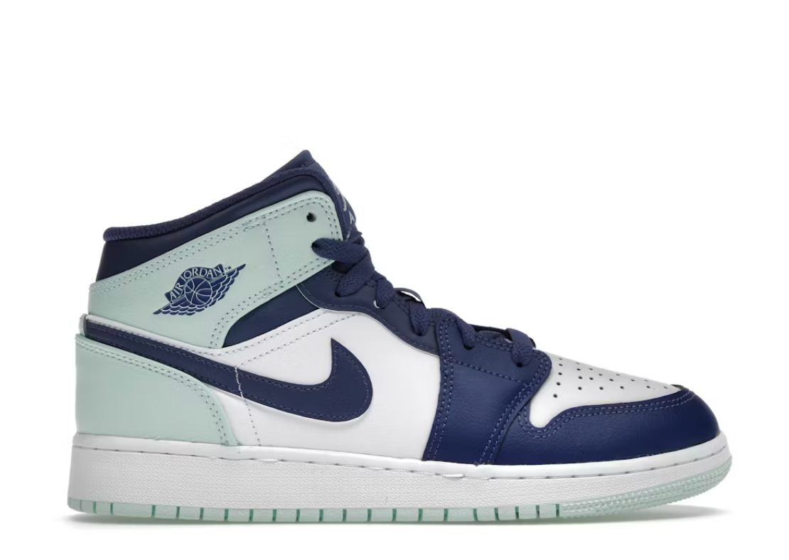 Jordan 1 Mid "Mystic Navy Mint Foam" GS