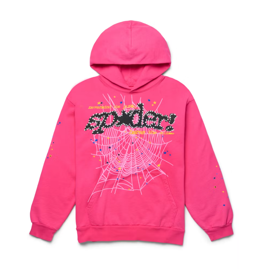 Sp5der P*NK V2 Hoodie Pink