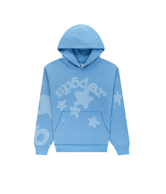 Sp5der Beluga V2 Hoodie "Dusty Blue"