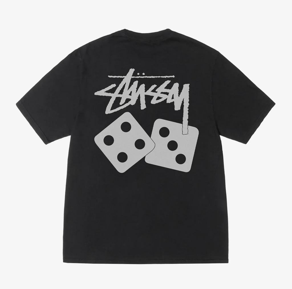 Stussy Dice Pigment Dyed Tee (Black)