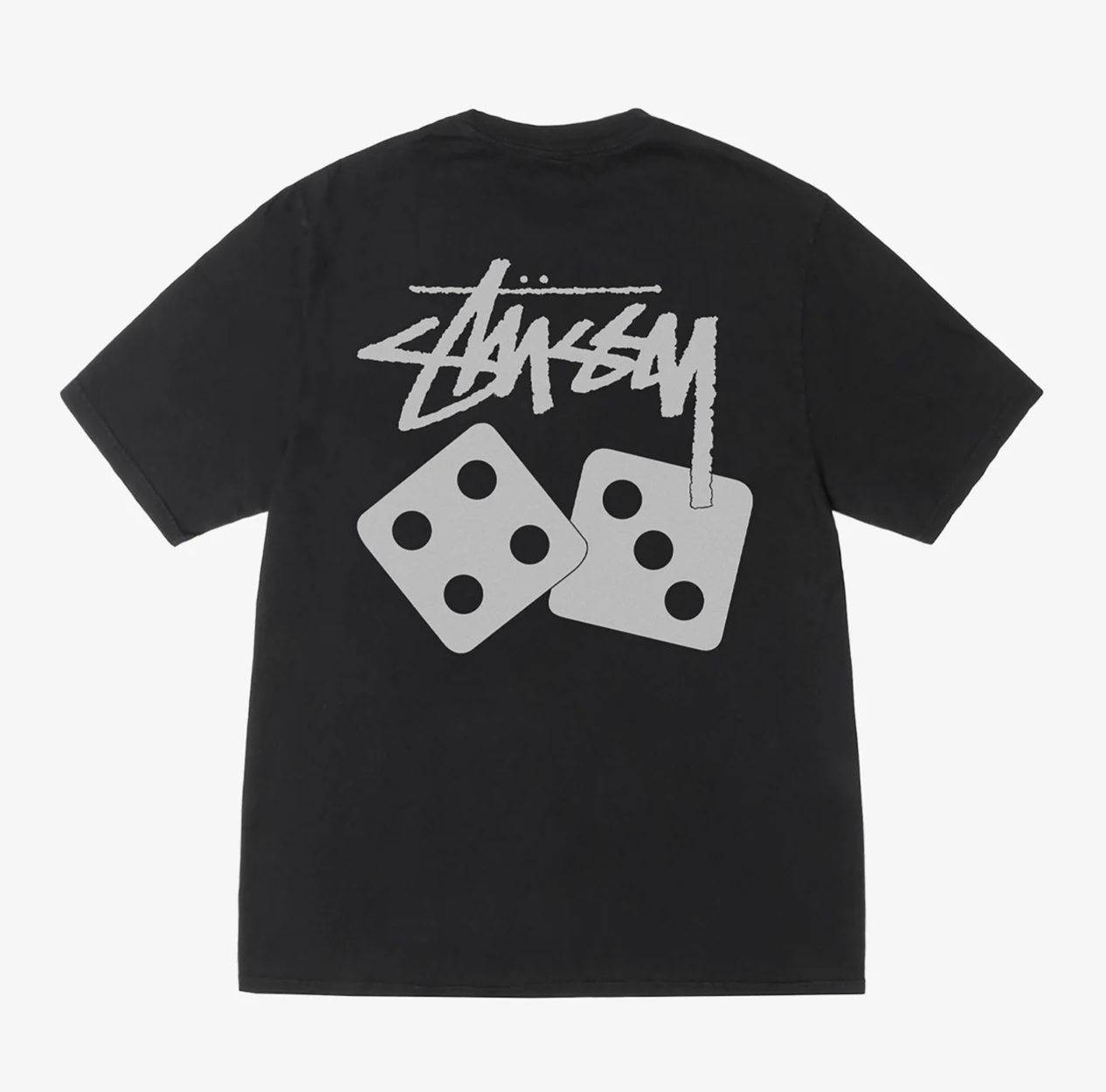 Stussy Dice Pigment Dyed Tee (Black)