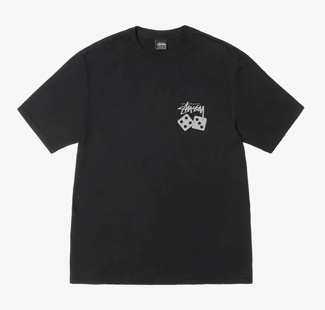 Stussy Dice Pigment Dyed Tee (Black)