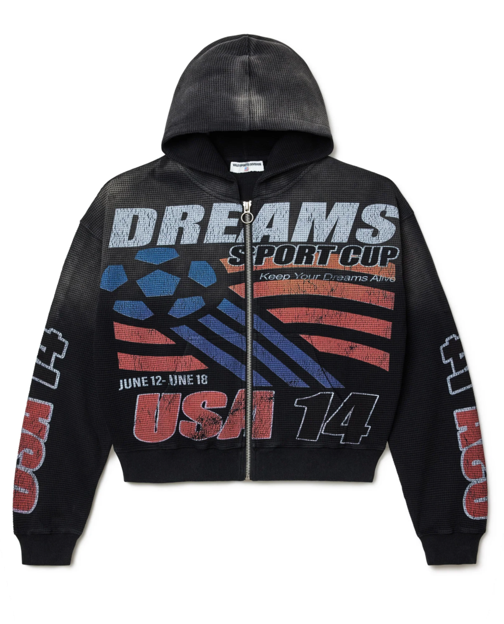 Vale Forever USA14 Thermal Zip Up Hoodie