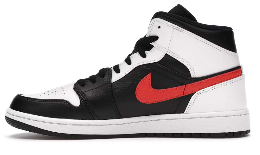 Jordan 1 Mid "Black Chile Red White"