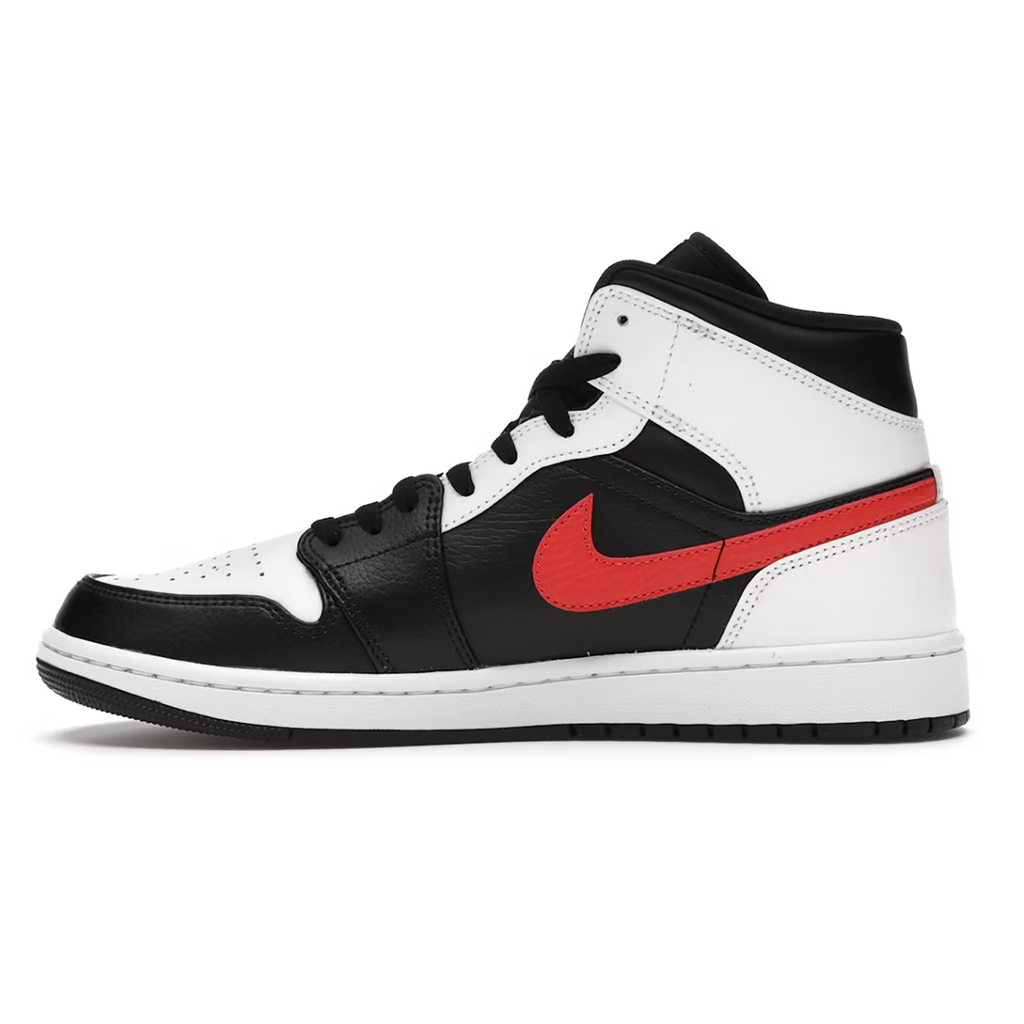 Jordan 1 Mid "Black Chile Red White"