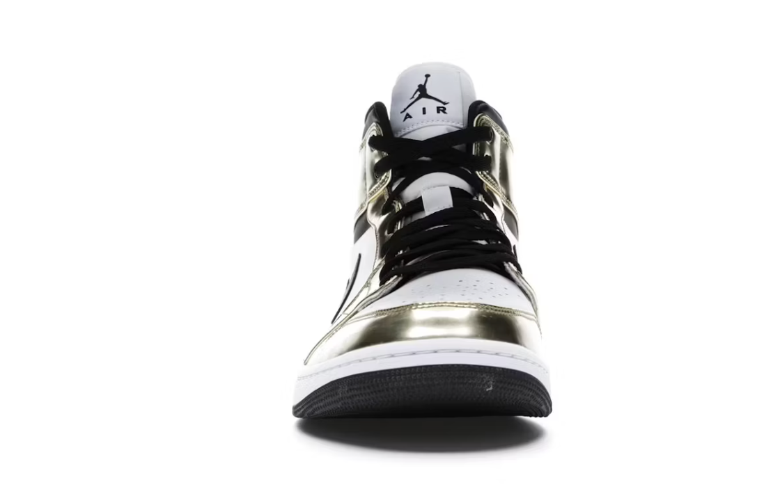 Jordan 1 Mid “Metallic Gold Black White”