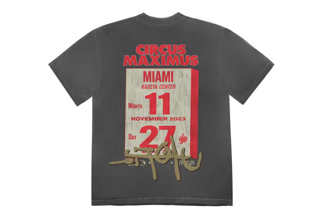 Travis Scott Utopia Miami Circus Maximus Tee "Black"