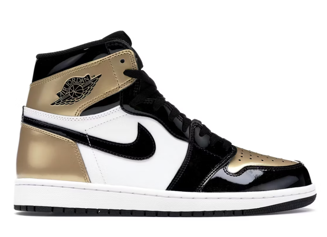 Jordan 1 High "Patent Gold Toe"