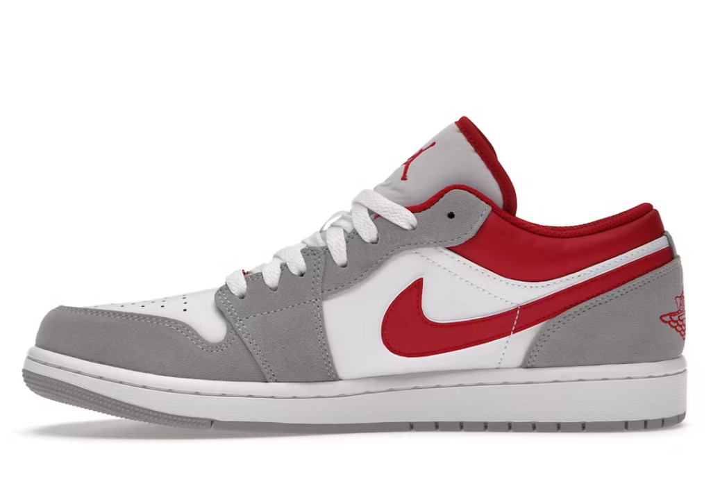 Jordan 1 Low SE "Light Smoke Grey Gym Red"