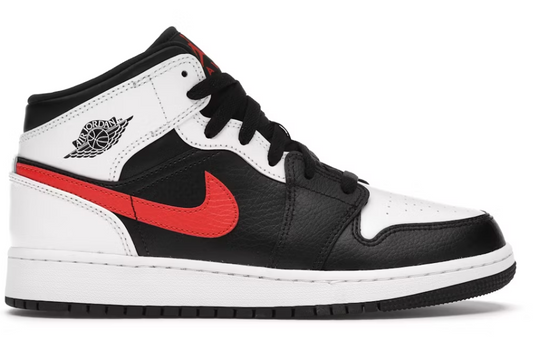 Jordan 1 Mid "White Black Chile Red" (GS)