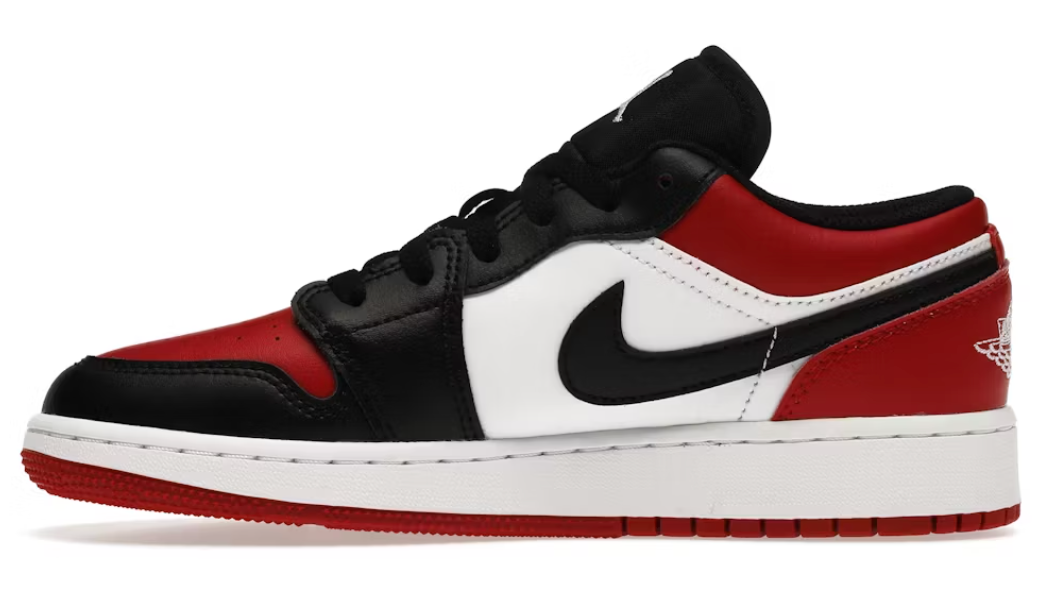 Jordan 1 Low "Bred Toe" (GS)