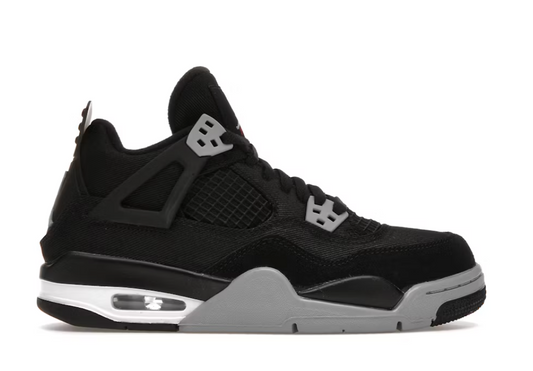 Jordan 4 Retro "Black Canvas" GS
