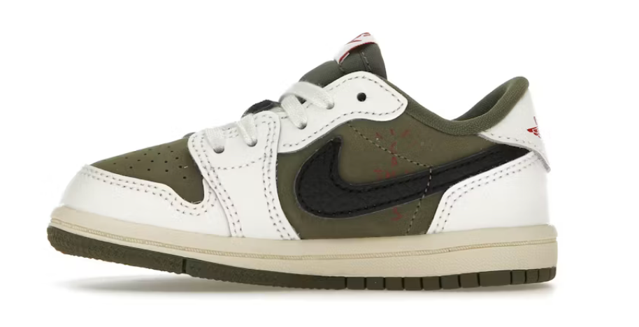 Jordan 1 Low X Travis Scott "Medium Olive" TD