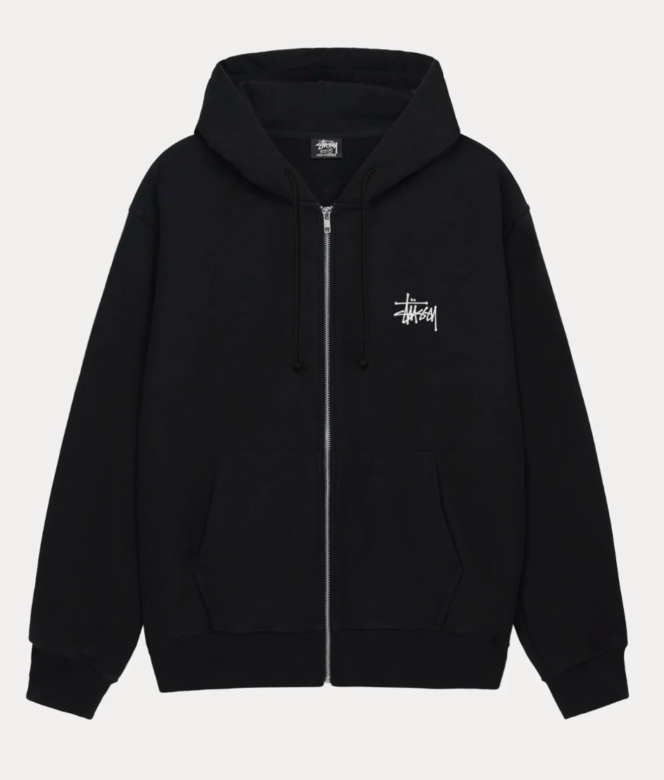 Stussy Big & Meaty Zip Hoodie "Black"