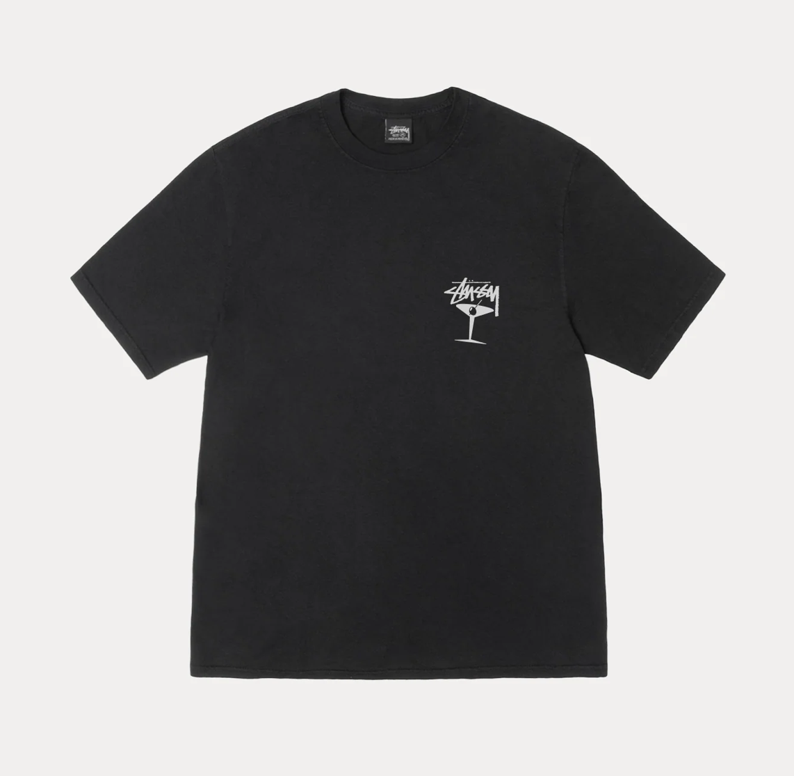 Stussy Martini Tee Dye Pigmented Black