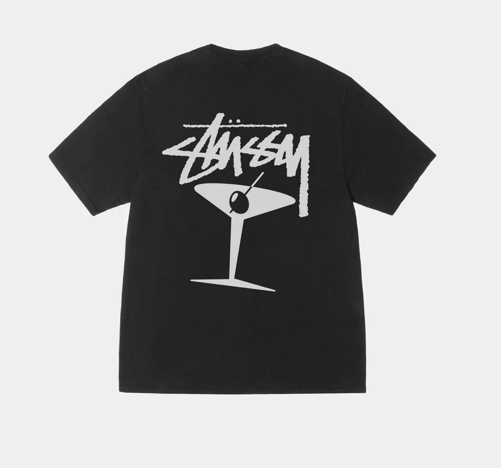 Stussy Martini Tee Dye Pigmented Black