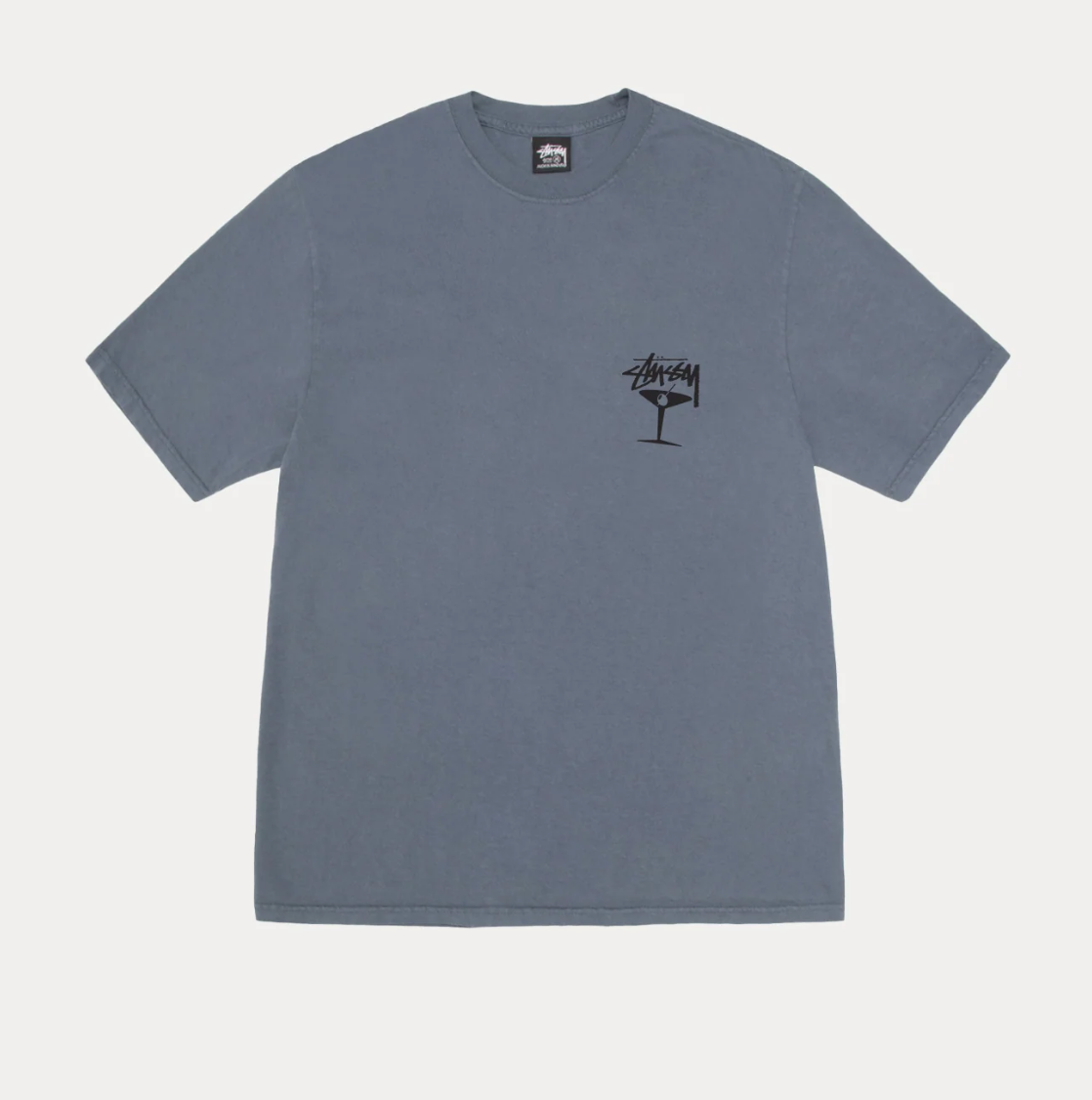 Stussy Martini Tee Dye Pigmented Navy