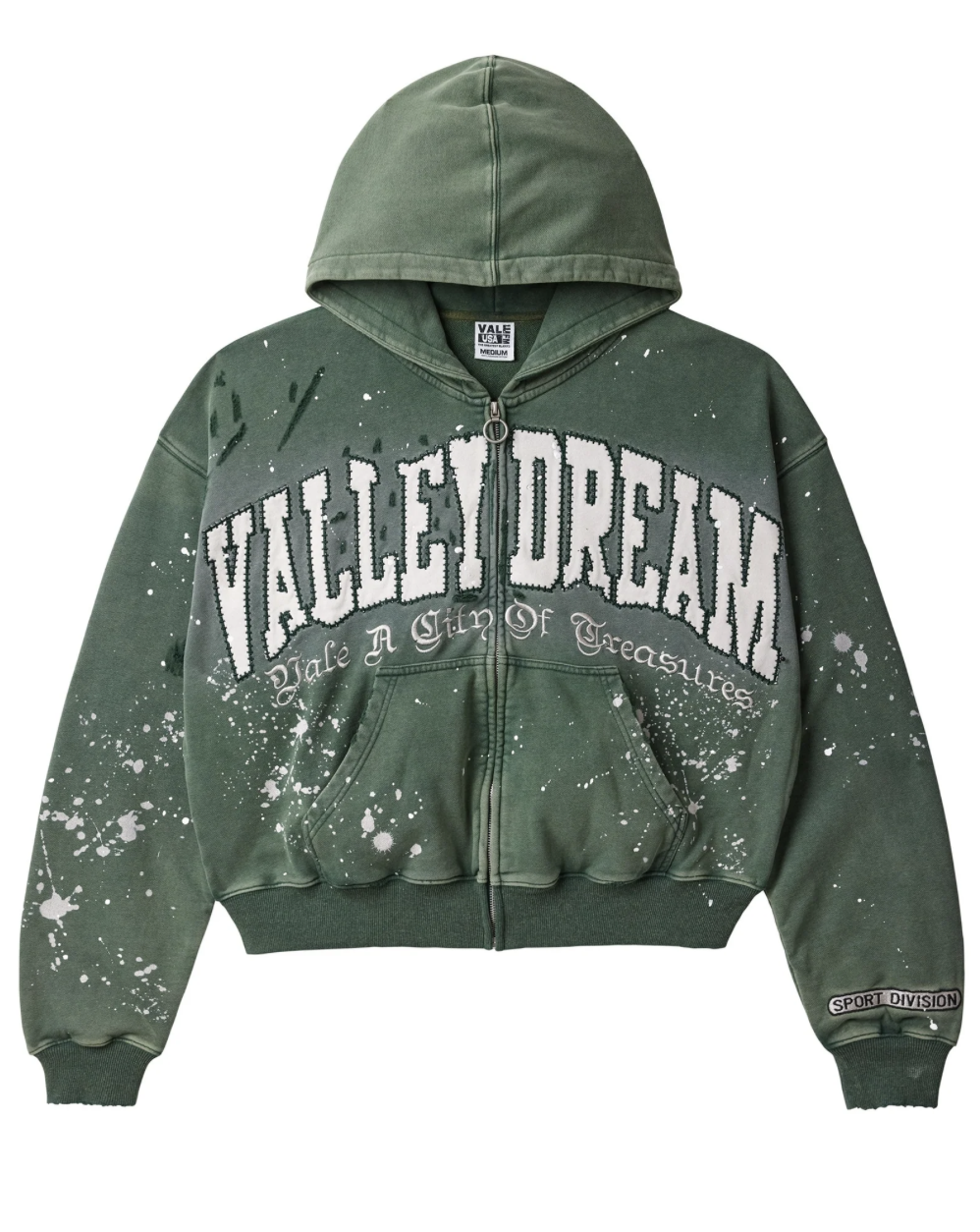 Vale Forever "PINE PAINT ZIP UP HOODIE"
