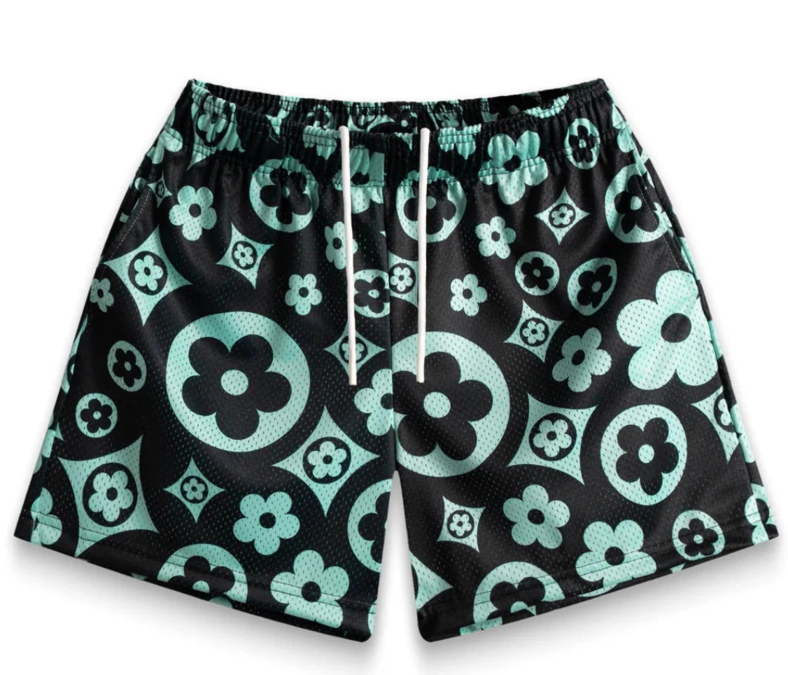 Bravest Studios "Menthol Flower Shorts"