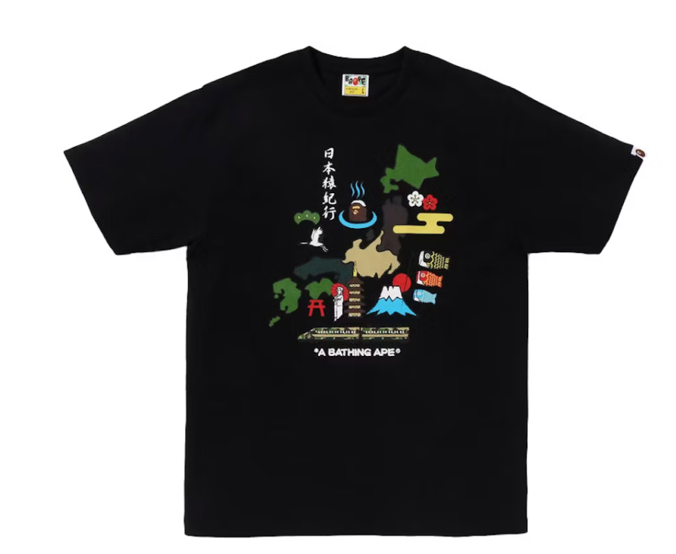 BAPE JAPANESE CULTURE TEE (BLACK)