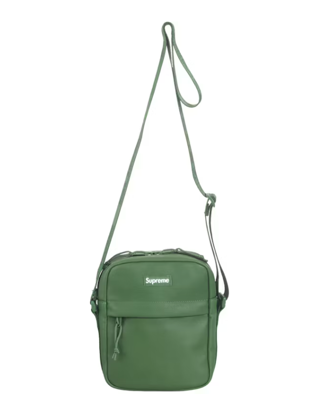 Supreme Leather Shoulder Bag Green
