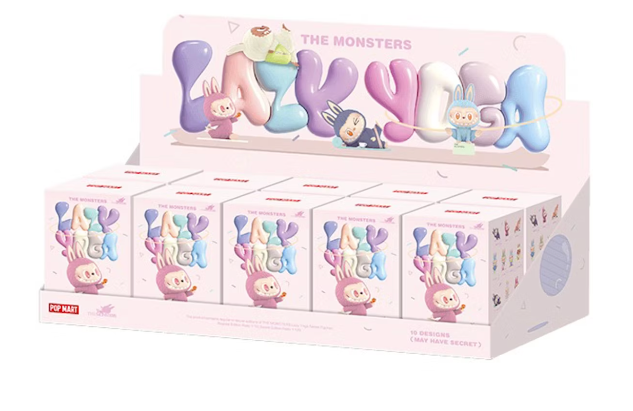 Pop Mart Labubu The Monsters Lazy Yoga Series Figures Single Blind Box