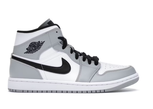Jordan 1 Mid "Light Smoke Grey Black"