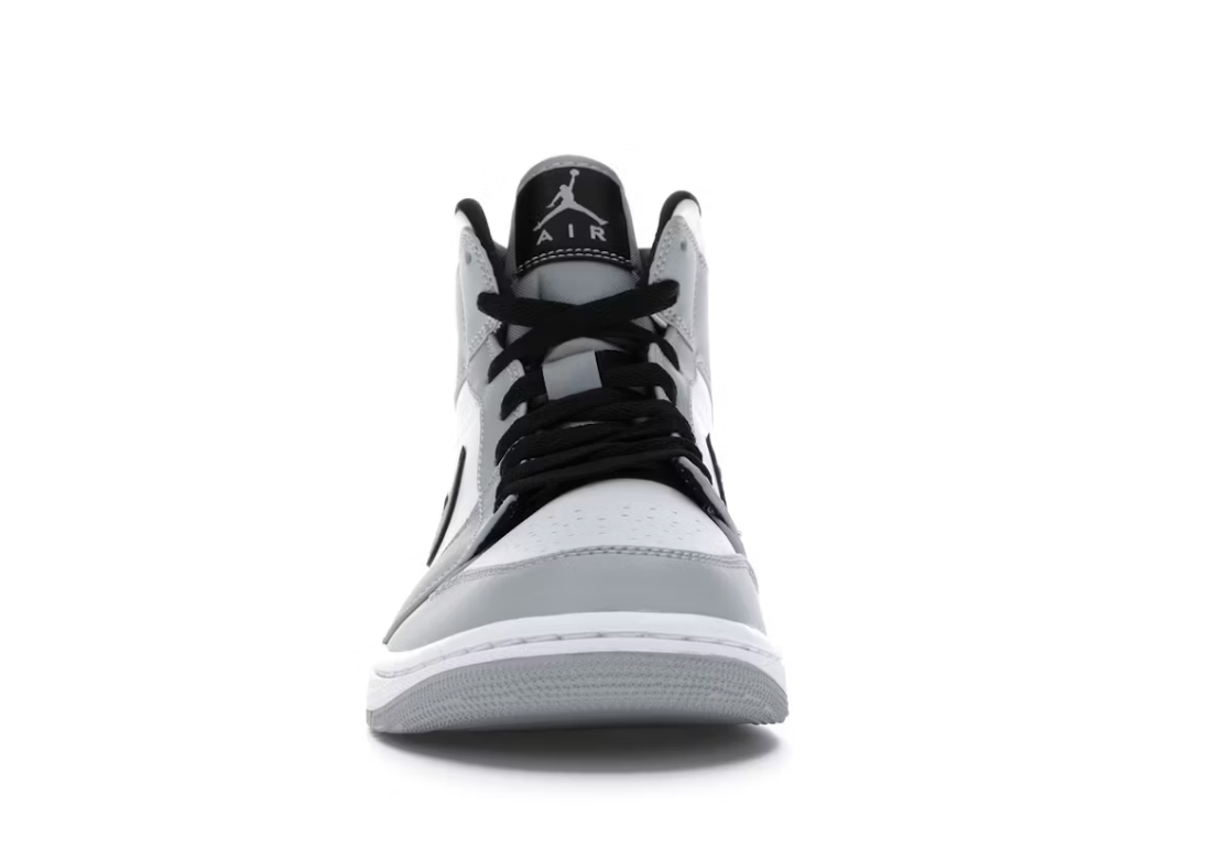 Jordan 1 Mid "Light Smoke Grey Black"