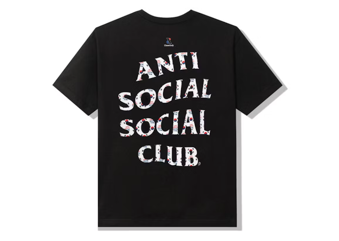 Anti Social Social Club Case Study Flag T-shirt "Black"