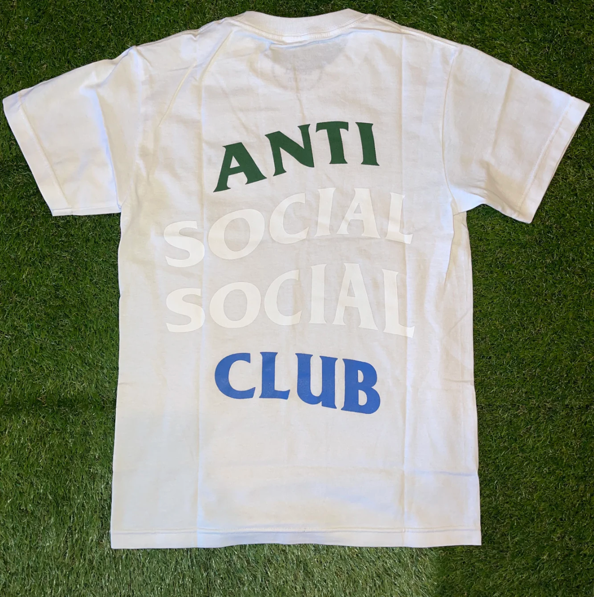 Anti Social Social Club Green Blue Logo "White"
