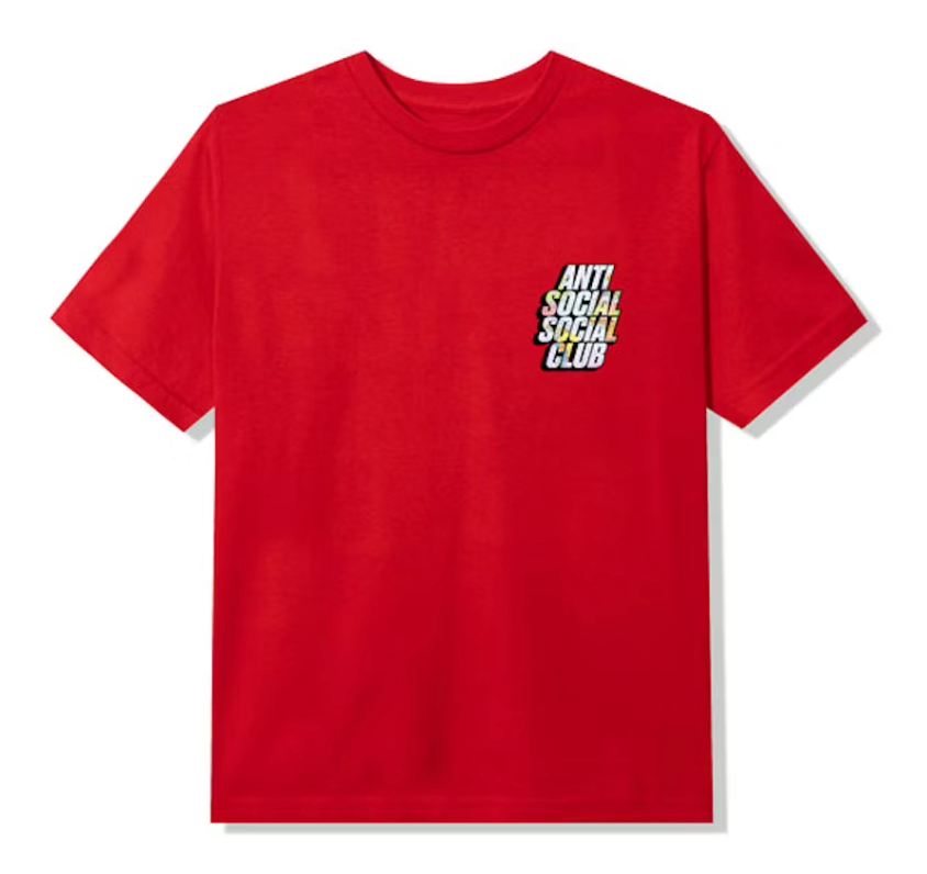 Anti Social Social Club Drop A Pin T-shirt "Red"