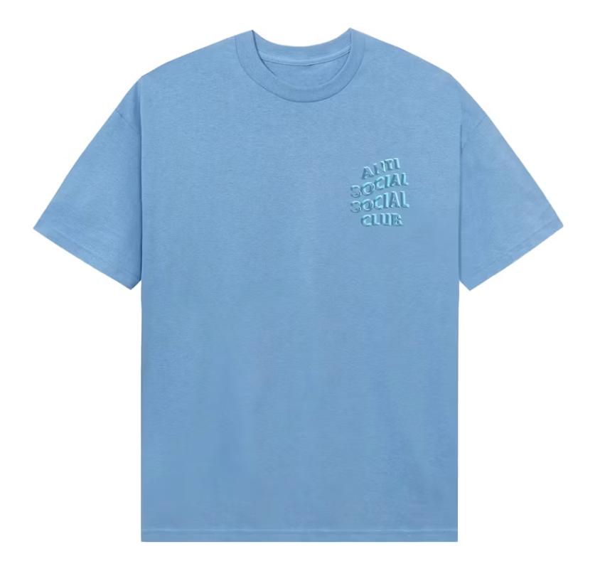 Anti Social Social Club Deeper Than Usual Tee "Aquatic Blue"
