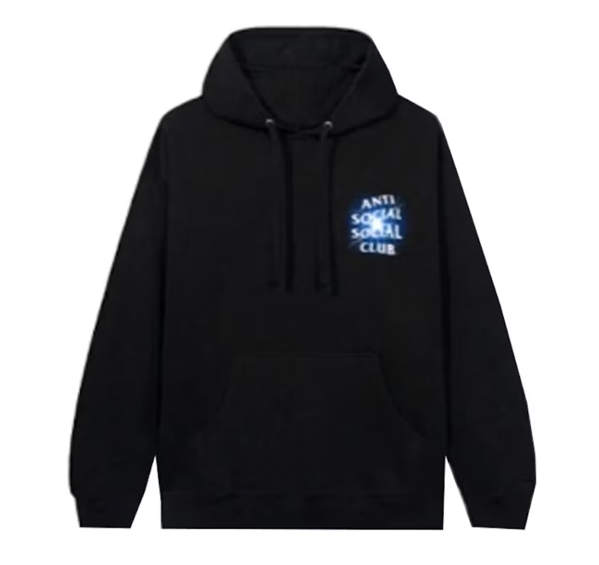 Anti Social Social Club Glow In The Dark Pain Hoodie "Black/Blue"