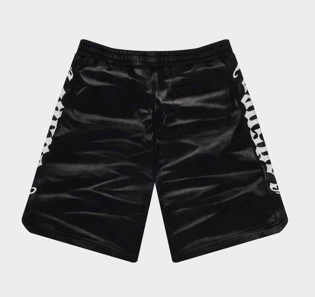 GodSpeed "CourtSide Shorts" (Black Wash Tie-dye)