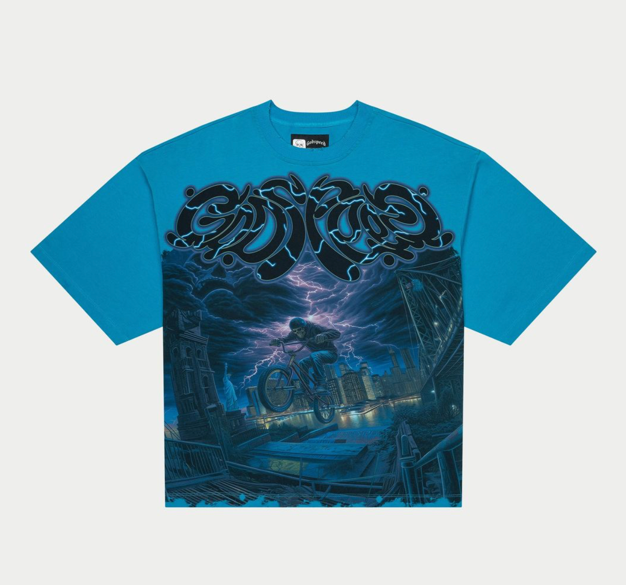 GodSpeed B.M.X Tee (Carolina blue)